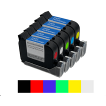 hp 범용 휴대용 마킹기 날인기 고화질 잉크젯 핸드 프린터 잉크 카트리지, 범용파란색속건성카트리지