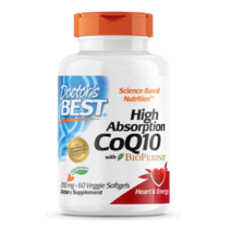 닥터스베스트 고흡수 CoQ10 바이오페린 200mg 60캡슐 코엔자임 큐텐 Q10 코큐텐 유비퀴놀, 60정, 1개