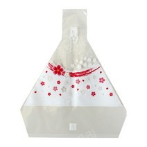 삼각 김밥 포장 주먹밥 봉투 초밥 100개입, 붉은먹벚꽃봉투(스티커발송), 만능인