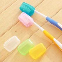 칫솔 뚜껑 덮개 1P 색상랜덤 휴대용 헤드 커버 보호 칫솔캡 투명 사무실 칫솔모 여행 위생 먼지 방지 케이스 사용 간편, 단품