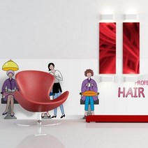 기타 바보사랑[꾸밈]뷰티헤어살롱_불투명유리시트지