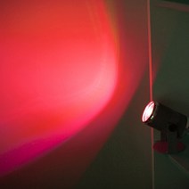 무대 조명 무선 원격 제어 led 연기 기계 무대 효과 미니 LED 무대 스포트 라이트 경량 휴대용 각도 조절, 03 Red light