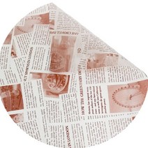 뉴스페이퍼 초코글씨 인쇄 유산지 왁스페이퍼 샌드위치 베이킹 포장 20매입, 20매