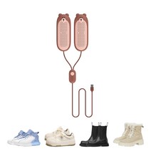 돌아라 곰돌이 신발건조기 휴대용 스마트 타이밍 탈취살균 건조기, 갈색
