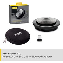 Jabra Speak 710 회의 스피커 - Bluetooth 및 USB 연결이 가능한 통합 커뮤니케이션 인증 휴대용 스피커 - 노트북 스마트폰 및 태블릿용-26947, 810
