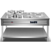 국 보온카 중탕기 워머 단체급식 업소용 전기식 병원, 두꺼운 더블 행 4 배럴 25 휠