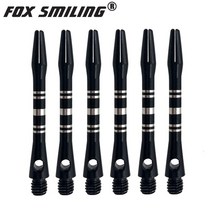 다트비트 룰렛 다트기계 다트게임 폭스 스마일 41mm 알루미늄 샤프트 및 비행 세트 dardos feather leaves 액세서리 세트 보드 게임, 2-41mm 샤프트 6개