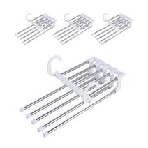 리빙만렙 접이식 5단 바지걸이 옷걸이 5단걸이 옷장수납 꿀템, 4개