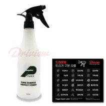 퓨리스 내화학성 희석 소분 용기 눈금형 스프레이 공병 500ml, 용기 500ml