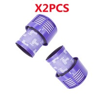헤파필터 세척 가능한 필터 Hepa Unit for Dyson V10 SV12 사이클론 동물 절대 총 청소 진공 청소기 예비 부품 액세서리, 02 2Pcs