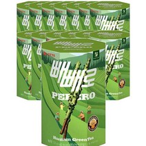 롯데 Pepero 녹차 빼빼로 하남그린티 운동회 초등학생 편의점 간식 탕비실 사무실 등산 막대과자 132g, 14개