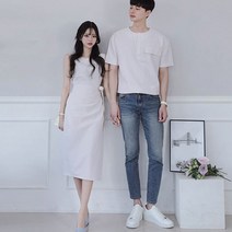 드레스 여름 반팔 커플룩 기념일 선물 시밀러 부모님 커플티 셀프 웨딩 촬영 신혼 부부 여행 여사친 남사친