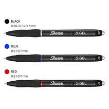 샤피 소프트겔 S 겔펜 세필 부드러운 필기적합, 0.7레드