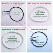 mini lathe model 0618 lathe belt fozhu machine belt fozhu machine drive belt 특수 벨트 cj0618 180 210 la, 180 길이 365mm, 5개