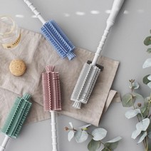 기스없이 병닦는 실리콘 솔 설거지브러쉬 물통솔 주방용세척솔, 그레이