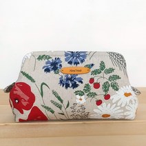 [아이니들] 휠파우치 만들기 DIY 패키지, 썸머가든 레드, 1개