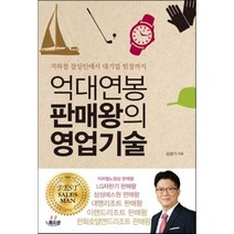 억대연봉 판매왕의 영업기술 : 지하철 잡상인에서 대기업 팀장까지, 김성기 저, 북오션