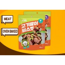 고기말이 비스켓 강아지 껌 훈련 칭찬 간식 애견 스낵, 1팩, 비스켓(오리)200g