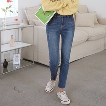 다와몰 [사은품증정] 604 봄봄 히든밴딩 스키니데님팬츠 밴딩 빅사이즈 S부터 3XL까지/ 블루