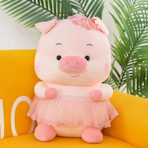돼지인형 동물인형 돼지쿠션, 핑크, 55cm