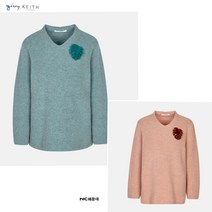 [기비키이스]기비 22겨울 V넥 모 랑데뷰 롱 니트