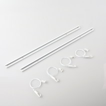꾸밈홈&파스텔라운지 스마트 벽천정 겸용 액자레일세트 화이트, 화이트(500mm)2세트