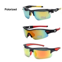 컴포터블 Polarized편광스포츠고글 선글라스/골프/사이클/등산 자외선차단안경, 9342엘로우밀러