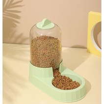 (무료배송)소소꾸미 강아지 고양이 자동급식기, 그린