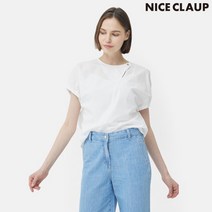 [나이스크랍] 나이스클랍 넥 포인트 블라우스 N222MWB546