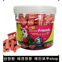 소화잘되는 딸기맛 한입 애견간식 잇몸건강 애견치약, 1개, 1개