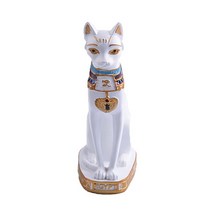 유골함 메모리얼 반려견납골당 추모 관 비석이집트 고양이 입상 동상 장식 빈티지 여신 Bastet 홈 정원