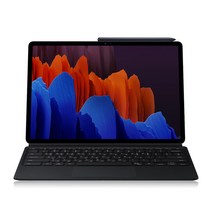 [삼성전자] 갤럭시탭S7플러스 키보드 북커버 케이스 / EF-DT970, 블랙