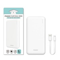 모즈온 슬림듀얼 보조배터리 10000mAh 멀티타입, SPE-2PCPPB100 x 2개, 화이트