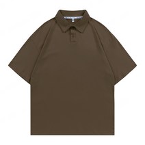 여름용 200g 26수 편백 순면 턴다운 반팔 모란디 남녀 루즈핏 티