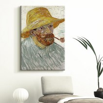 더 아트 컴퍼니 빈센트 반 고흐 명화그림 인테리어 캔버스액자 80종 1-40, 33. VG-밀짚모자를 쓴 자화상