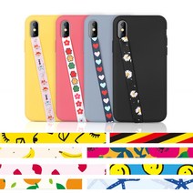 엔템 핑거스트랩 핸드폰 스트랩 손잡이 아이폰 핸드폰줄, 1개, A-6(감귤)