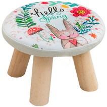 아기교구장 어린이 유치원 키즈카페 의자 스툴, 말차 삼족 버섯 의자 높이 20cm