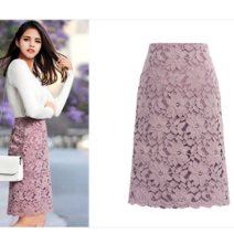 S-5XL 반신 레이스 스커트 빅사이즈 미디 a라인 스커트 힙 스커트 half skirt