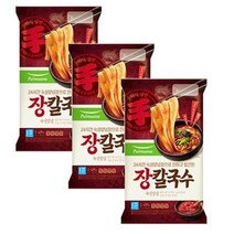 풀무원 강원도식 장칼국수 [2인분(439g)x3봉] 얼큰한국물 쫄깃함 진한국물 존맛탱 한끼대용, 16세트