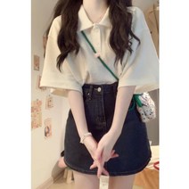 베라 여성 데님 미니 스커트