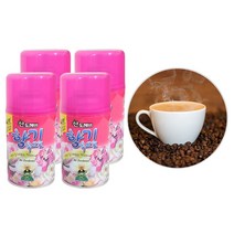 산도깨비 자동분사 방향제 리필용 향기속으로 커피향 290ml 4개