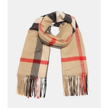버버리 BURBERRY 23 Check Cmere Oversized Scarf 8045335 체크 캐시미어 오버사이즈 스카프 257008, 단일사이즈