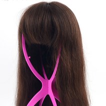 블랙 핑크 심플 가발 거치대 헤어 학원 실습 연습 보조 전시 진열, 색상