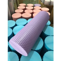 EVA 요가 기둥 필라테스 솔리드 부동 소수점 폼롤러 2등 육각무늬 폼롤러 요가 기둥, 60*15CM, 자주색