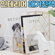 인테리어 잡지꽂이, 2단 골드