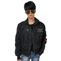 USA 프로퍼 미공군 파일럿 항공점퍼 추동 검정색 S~2XL 남녀공용 미군 항공 자켓 잠바 가을 겨울 BY