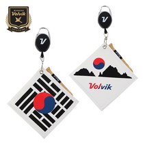 볼빅 퍼포먼스투어 애국심 오토릴 골프타올 2종택1, 태극기 볼타올
