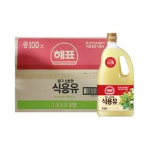 해표 식용유 1.5L x8개입 한박스 대용량 업소용
