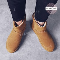 Makone 상표등록 겨울 미들 소프트 방한 패딩부츠 DK08