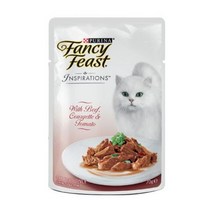 퓨리나 팬시피스트 인스퍼레이션 고양이 파우치, 소고기 + 애호박 + 토마토, 70g, 14개
